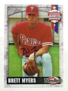 Bret Myers, 2000 Team Best, Rookies, Signed Autograph Auto, ROOKIE CARD RC + LOT - Picture 1 of 4