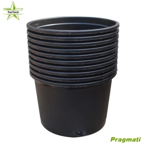 2 Gallon Black Plant Flower Pot For Planting Various Soil Plants Outdoor 10 Pcs - Picture 1 of 6