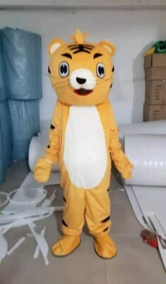 Disfraz de Mascota Tigre Naranja Amarillo Fiesta de Navidad Vestido Elegante Regalo para Adultos Foto 1 de 3