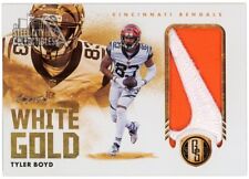Tyler Boyd 2021 Panini Gold Standard White Gold Nike Logo Patch Card #WG-TB 1/1