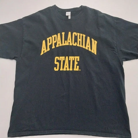 Mens Appalachian State T Shirt Black 2xl Cover