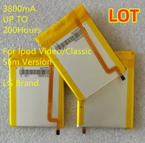 LG 3800mAh Battery Upgrade replacement for iPod Classic 6 7 Video 5 5.5 Thin LOT - Picture 1 of 8