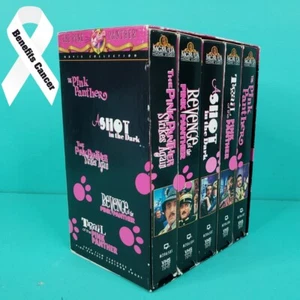 The Pink Panther Movie Collection (VHS, NR, 1997) 5 Movies VHS Tapes Box Set - Foto 1 di 10