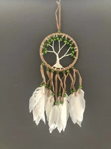 Handgewebter Baum Traumfänger Indianer Perlen Dreamcatcher - Bild 1 von 4