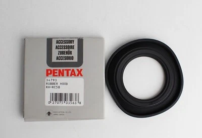 MINT Pentax RH-RC58 Rubber Hood 58mm filter size K Mount Wide Angle/ Zoom Lens - Image 1 of 4