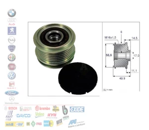 PULEGGIA ALTERNATORE FRIZIONATA MOTORI 1.6 1.9 TDI VW AUDI SKODA SEAT - Foto 1 di 1