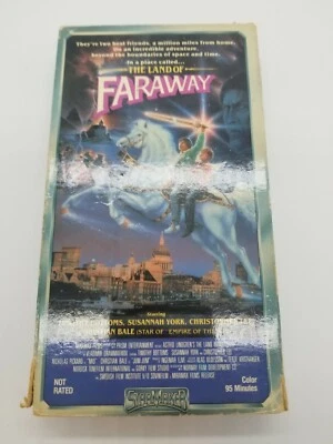 The Land Of Faraway VHS Christian Bale Christopher Lee VCR Tape Foto 1 de 4