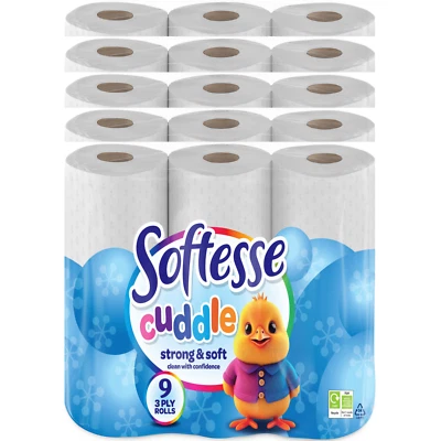 45x Toilet Rolls 3 Ply Quilted Classic Soft Tissue Bulk Buy Bathroom - Image 1 of 4