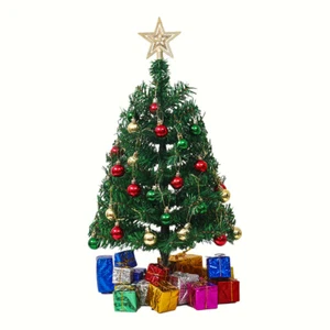 Mini Weihnachtsbaum mit LED Beleuchtung Künstlicher Tannenbaum Dekoration 60cm - Bild 1 von 6