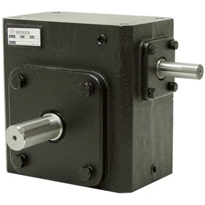 60:1 Right Angle Cast Iron Worm  Gear Reducer 2.03 HP Left Output Worldwide - Picture 1 of 3