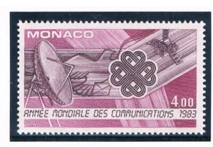 MONACO 1983 World Communications Year CV $1.60 - Picture 1 of 1