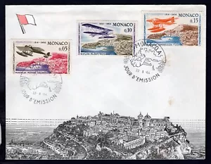 MONACO 1964 FDC Cover. Airplanes - Picture 1 of 2