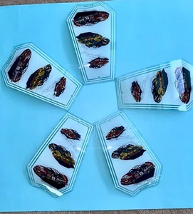 VTG Collectible Dale Earnhardt Sr Dale Earnhardt Jr Lot Touch Lamp Shade Panels - Picture 1 of 14