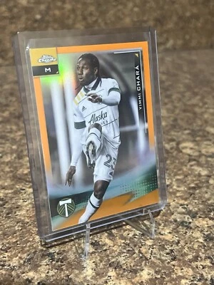 2022 TOPPS CHROME MLS YIMMI CHARA Orange Refractor /25 Portland Timbers - Image 1 of 2