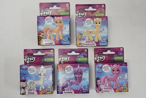 🌺NEW lot of 5 Hasbro My Little Pony CRYSTAL THEME Mini Action Figures Toys🌺 Cover