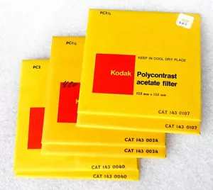 5" / 125mm Kodak Wratten Gelatin Filters - Lot of 6 - Picture 1 of 1