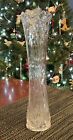 Antique Galloway by US Glass Pressed Clear Glass Vase 11.5”
