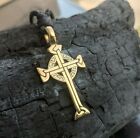 New Celtic Cross Irish Knot Golden Brass Silver Pewter Necklace Pendant Jewelry