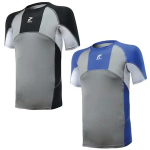 Camisa absorbente de humedad RunFlyte para hombre panel de compresión manga corta f1213 - Imagen 1 de 9