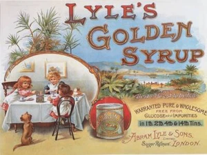 Vintage Lyle's Golden Syrup Pancakes Ad Reproduction Print Advertising 17x12 - Picture 1 of 1