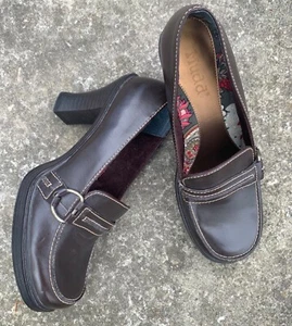 Mocasines MUDD vintage 90s 6.5 AGENT Plataforma Pumps Hebilla Chunky Heel Grunge Y2K - Imagen 1 de 9