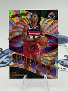 2024-25 Panini Revolution Bub Carrington # 11 Supernova Rc SUNBURST /75 Wizards - Picture 1 of 2