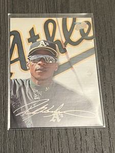 1993 Studio Baseball Rickey Henderson #84 Oakland Athletics 