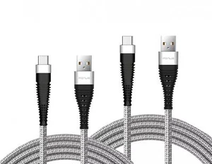 6FT AND 10FT LONG USB-C CABLES FAST CHARGE TYPE-C CORD WIRE for PHONES & TABLETS - Picture 1 of 6