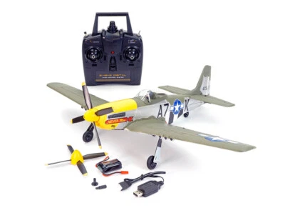Volantex Mustang P-51 500mm Green (Brushless) 2S 7.4V 4Ch RC Plane Gyro V768-2 - Image 1 of 4