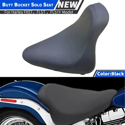 Driver Mount Butt Bucket Solo Seat For Harley Heritage Softail Classic 2000-2007 - Image 1 of 4