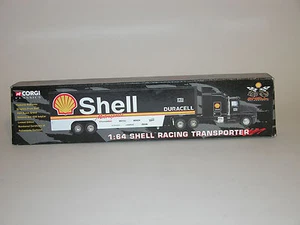1996 SHELL RACING TRANSPORTER CORGI 1:64 DIECAST WITH INDY CAR CHINA MINT IN BOX - Picture 1 of 1