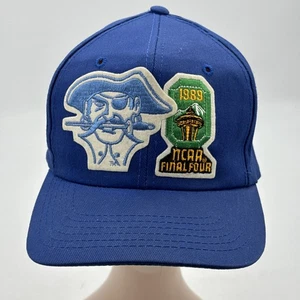 NCAA Vintage Final Four 1989 Seattle Washington SnapBack Sombrero Seton Hall Azul AJD - Imagen 1 de 8