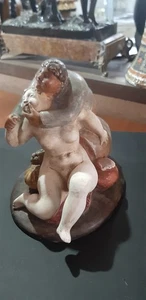 scultura Massimo QUAGLINO, LENCI Torino, anni 30, "il desiderio". alt. cm 21 - Foto 1 di 10