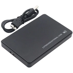 USB 3.0 2.5" SATA Hard Drive Disk Enclosure External Laptop Case For HDD SSD - Picture 1 of 8