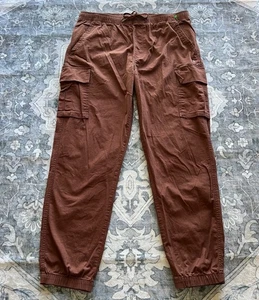 Pantalones de chándal Hurley Cargo para hombre 2XL XXL marrón nogal relajado RipStop lona - Imagen 1 de 19