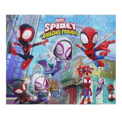 Spidey and Friends Jigsaw Puzzle 120 Pieces Gift for Kids Lots of Fun - Image 1 of 4