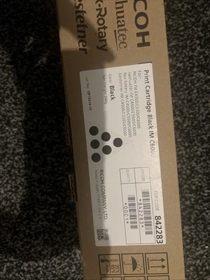 RICOH PRINT CARTRIDGE BLACK IM C6000 - Image 1 of 2