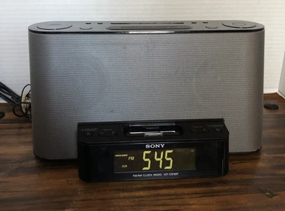Sony Dream Machine AM/FM Clock Radio w/ 13 Pin iPod/iPhone Dock Model ICF-CS10iP - Image 1 of 4