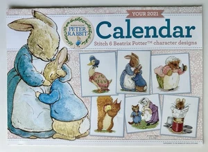 Rivista World of Cross Stitching BEATRIX POTTER Peter Rabbit calendario modelli - Foto 1 di 1