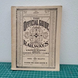 January 1974 The Official Guide Of The Railways And Steam Navigation Lines U.S + - Picture 1 of 10