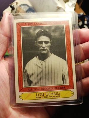 1985 Topps Collectors’ Series All-Time Record Holder Lou Gehrig #14 Yankees - Image 1 of 2