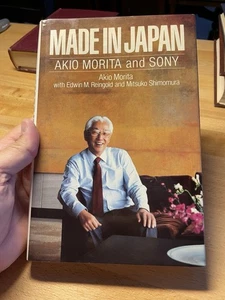 Rare Made In Japan Akio Morita & Sony 1986 First Edition - Imagen 1 de 9
