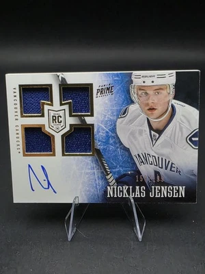 2013-14 Panini Prime - Rookie Patch Autograph Nicklas Jensen #122 /199 (AU, RC) - Image 1 of 2