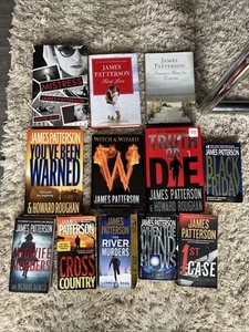 Lot of 12 James Patterson Paperback & Hard Cover Books Black Friday/First Love - Picture 1 of 6