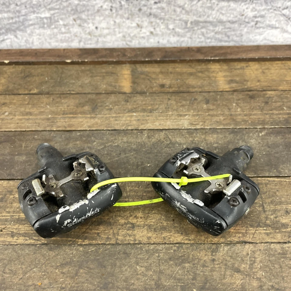 Pedales sin clip vintage Shimano Deore XT PD-M737 bicicleta MTB años 90 SPD negra Foto 1 de 4