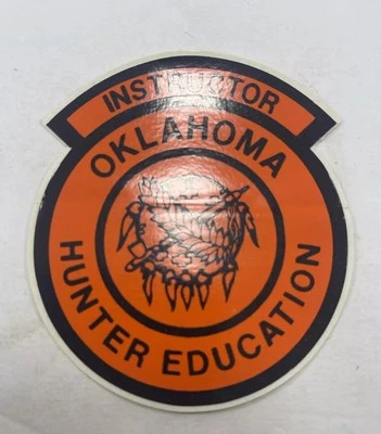 Pegatina/calcomanía vintage nueva para instructor de educación Oklahoma Hunter Foto 1 de 2
