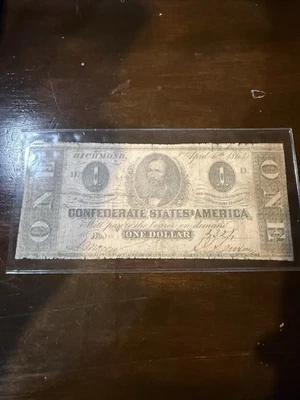 CONFEDERATE MONEY-2 DOLLARS-1863 - Image 1 of 2