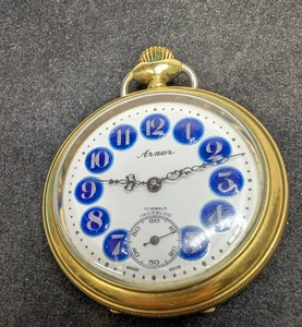 ARNEX 17 Jewels Swiss Made Taschenuhr -funktioniert läuft- tickt - Bild 1 von 12