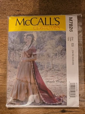 Historical Dress Costume size 14-22 McCalls 7826 Sewing Pattern Uncut New  - Image 1 of 2
