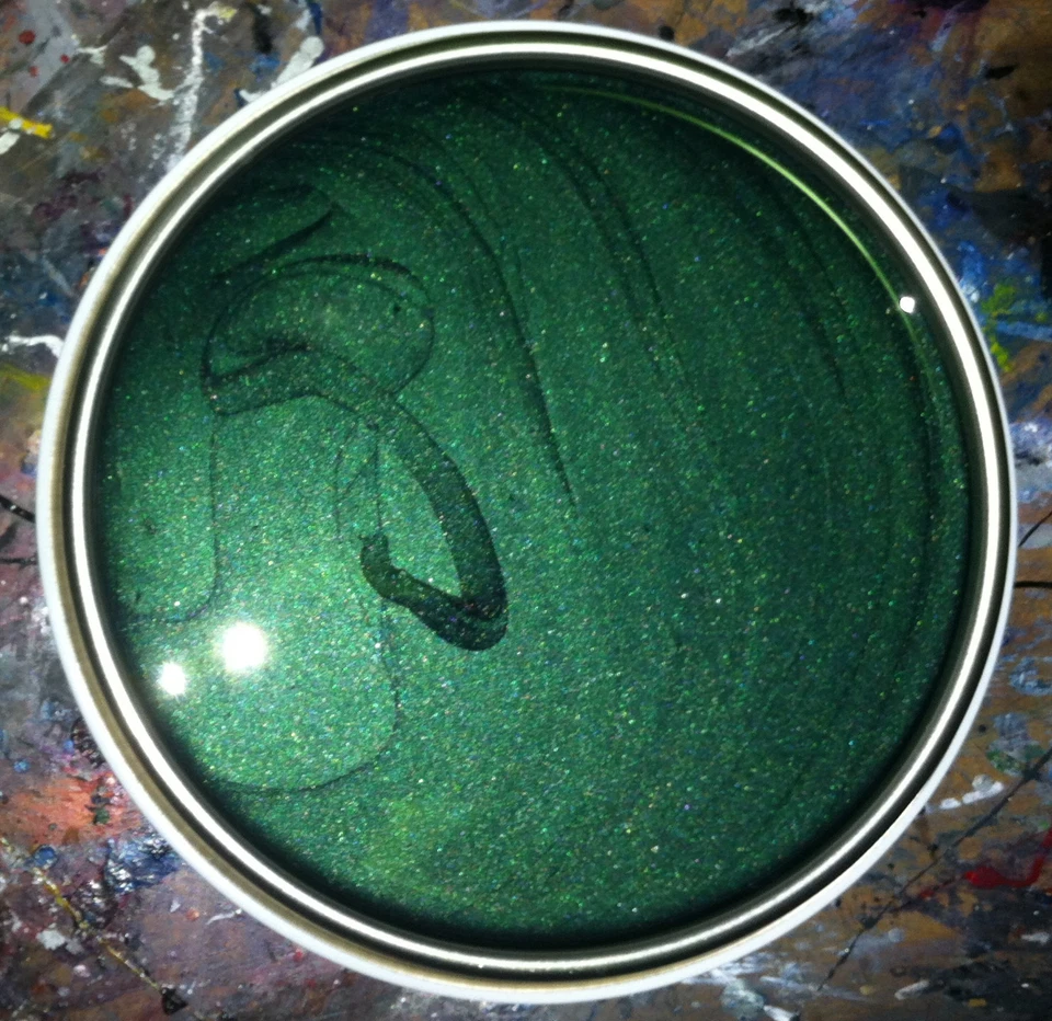 NUAGANE 1lt Electric Dark Green Pearl Car Motorcycle Basecoat READY FOR USE Pre Thinned